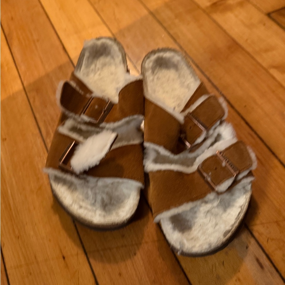 Birkenstock women’s Arizona shearling 41